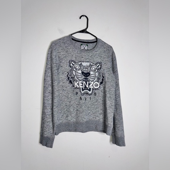Kenzo Jungle Tiger Embroidered Pullover Crew Neck Sweatshirt - Picture 2 of 10